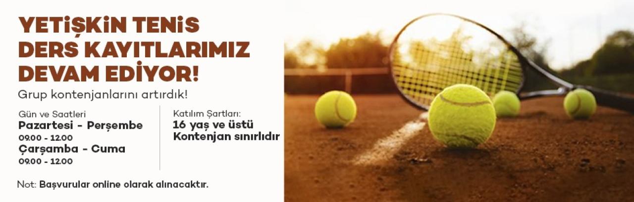 ATAŞEHİR BELEDİYESİ YETİŞKİN TENİS DERS KAYITLARI BAŞLADI