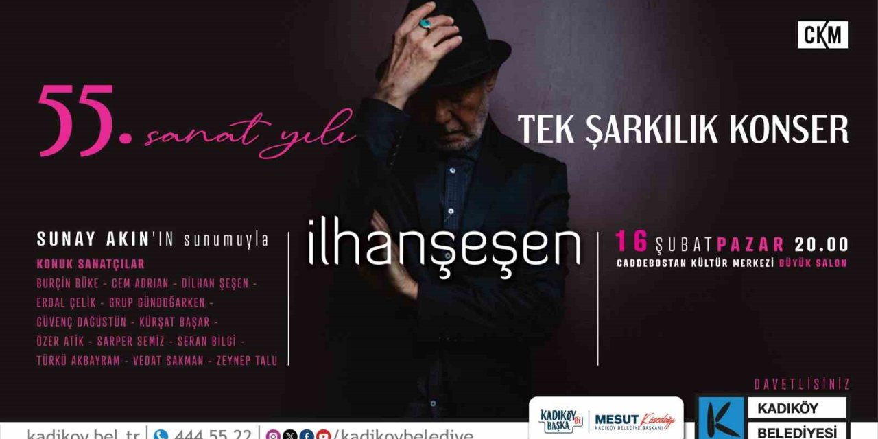 İLHAN ŞEŞEN’İN 55. SANAT YILI KADIKÖY’DE KUTLANACAK