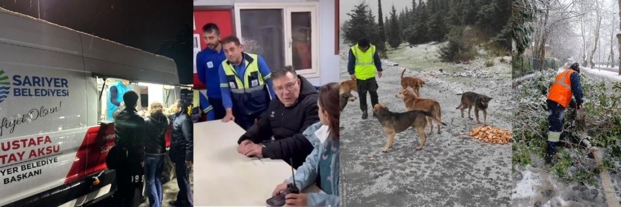 SARIYER BELEDİYESİ’NİN KARLA MÜCADELE ÇALIŞMALARI DEVAM EDİYOR