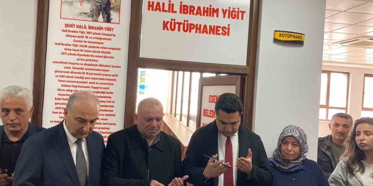 KÜTÜPHANEDE ŞEHİT HALİL İBRAHİM YİĞİT’İN ADI YAŞATILDI