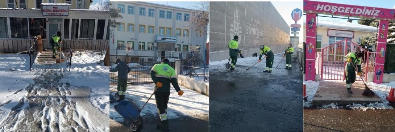 SARIYER BELEDİYESİ, BUZLANMAYA KARŞI HAREKETE GEÇTİ