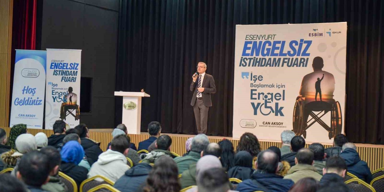 ESENYURT’TA DÜZENLENEN ENGELSİZ İSTİHDAM FUARI’NA 60 FİRMA VE 2 BİN VATANDAŞ KATILDI