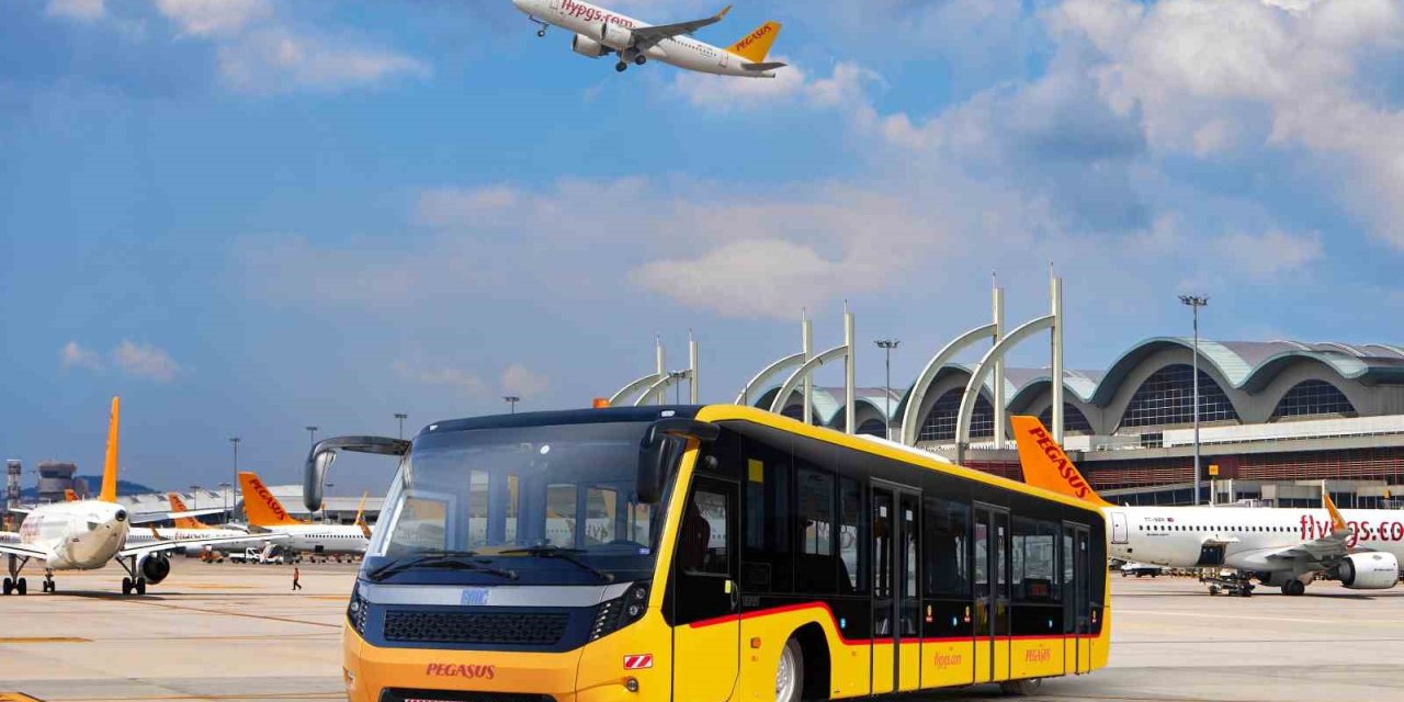 PEGASUS HAVA YOLLARI, YERLİ ÜRETİM BMC NEOPORT APRON OTOBÜSLERİNİ KULLANIMA SUNDU