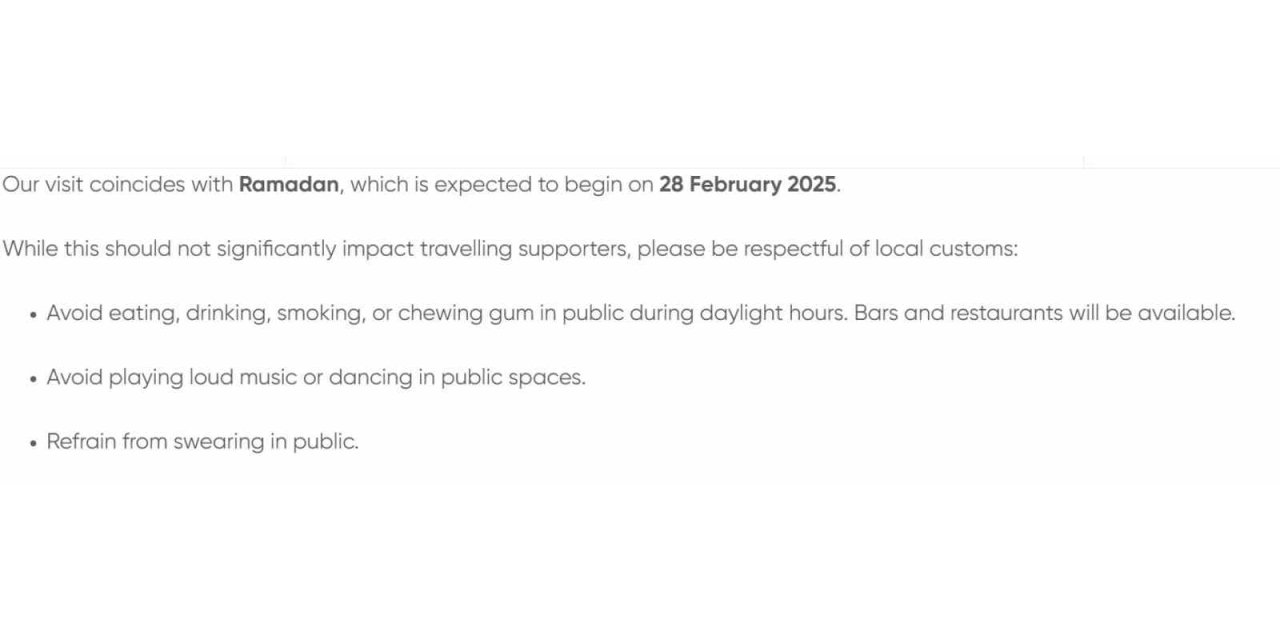 RANGERS’TAN, İSTANBUL’A GELECEK TARAFTARLARA RAMAZAN ÖNERİSİ