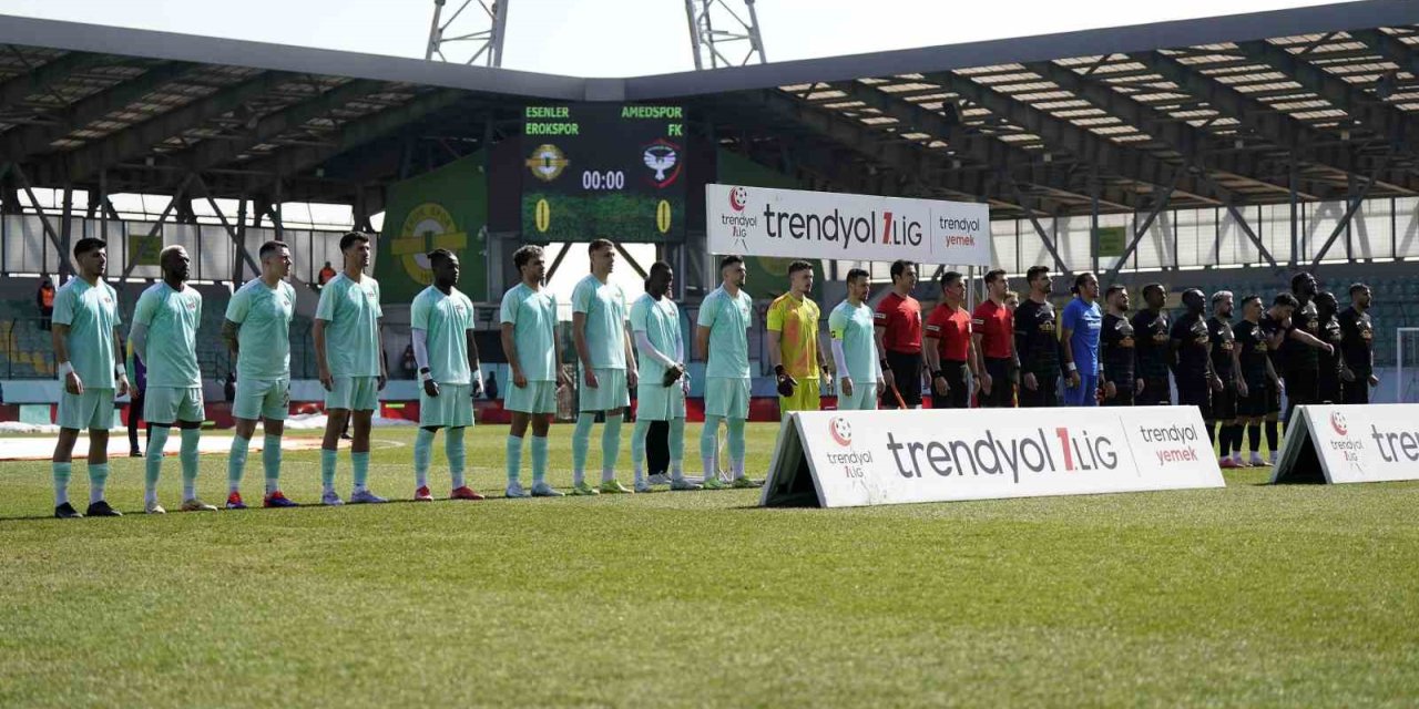 TRENDYOL 1. LİG: ESENLER EROKSPOR: 1 - AMED SPORTİF FAALİYETLER: 1