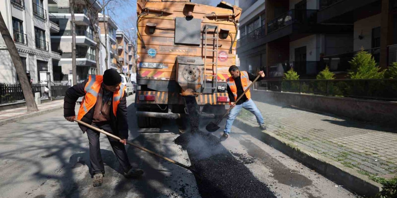 BAKIRKÖY BELEDİYESİ 50 TON ASFALT DÖKTÜ