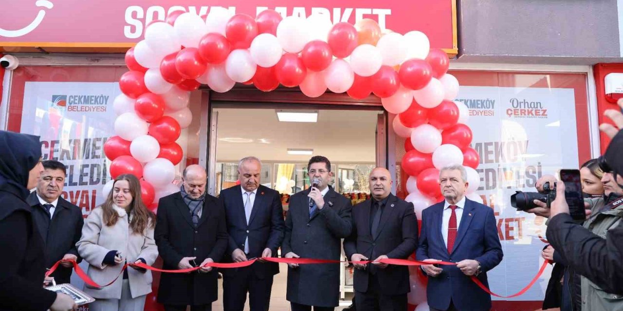 ÇEKMEKÖY BELEDİYESİ SOSYAL MARKET HİZMETE AÇILDI