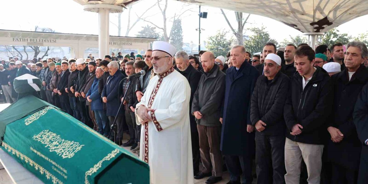 CUMHURBAŞKANI ERDOĞAN, KASIM YAĞCIOĞLU’NIN CENAZE TÖRENİNE KATILDI