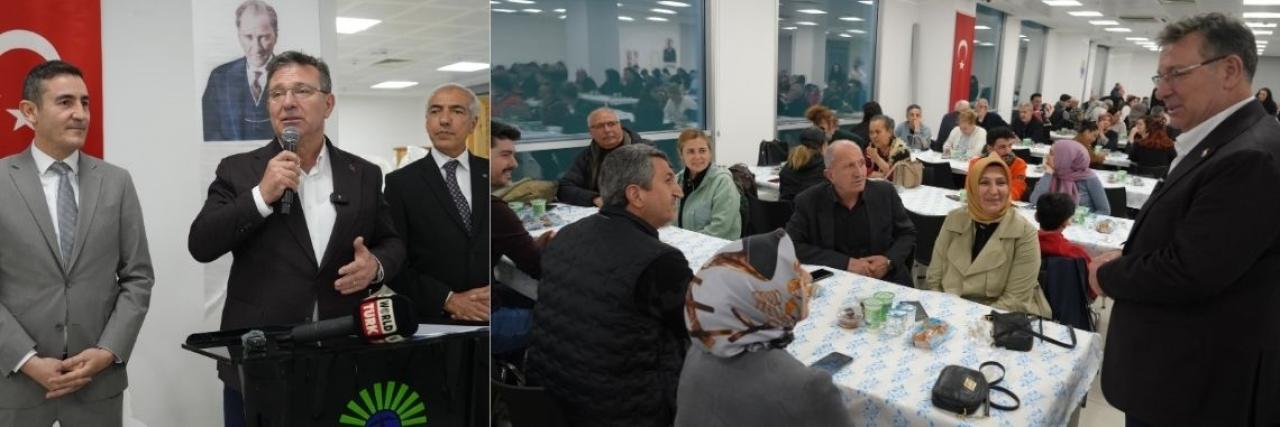 BAŞKAN AKSU, EMEKLİ POLİSLERLE İFTARDA YEMEĞİNDE BULUŞTU