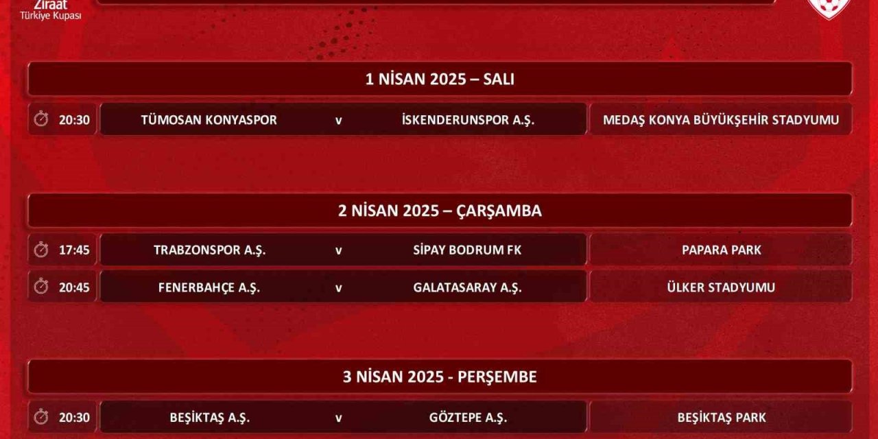 FENERBAHÇE - GALATASARAY DERBİSİ 2 NİSAN’DA OYNANACAK