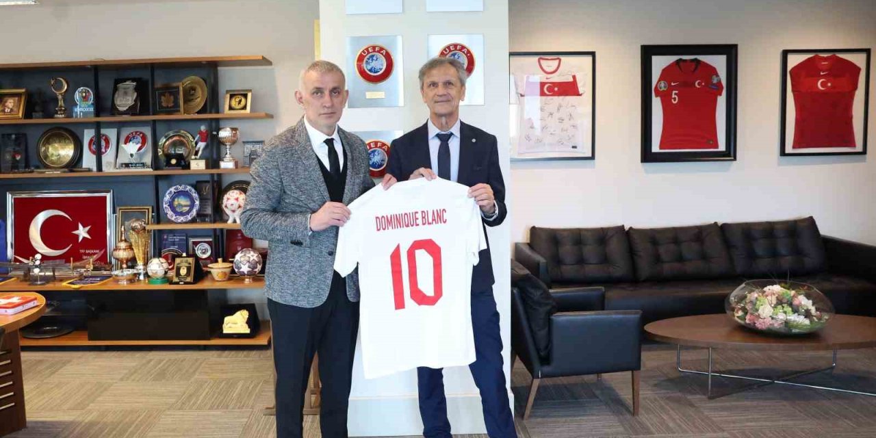 İSVİÇRE FUTBOL FEDERASYONU BAŞKANI BLANC’TAN HACIOSMANOĞLU’NA ZİYARET