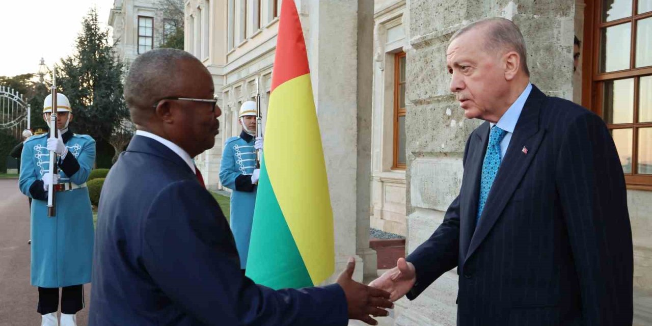 CUMHURBAŞKANI ERDOĞAN, GİNE BİSSAU DEVLET BAŞKANI EMBALO İLE GÖRÜŞTÜ