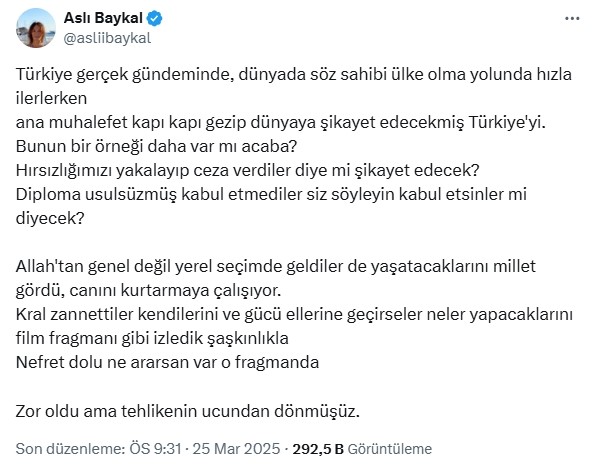 DENİZ BAYKAL’IN KIZINDAN CHP’YE SERT ELEŞTİRİ