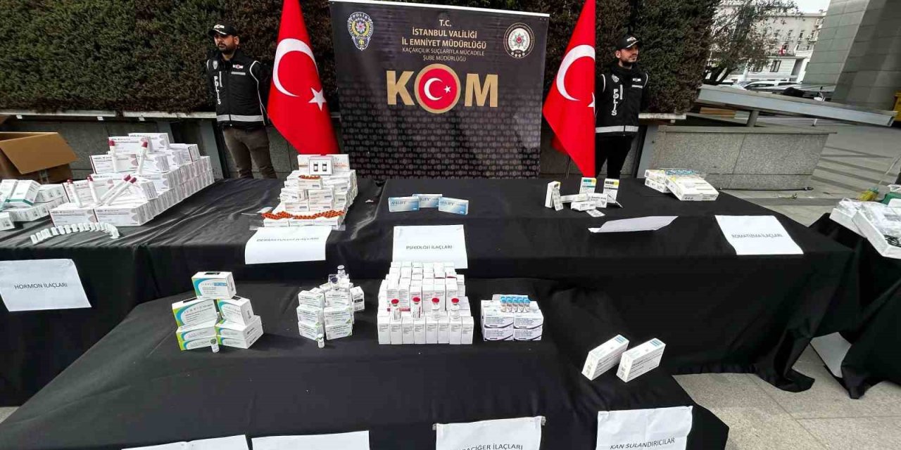 İSTANBUL’DA 235 MİLYON LİRALIK KAÇAK İLAÇ OPERASYONU
