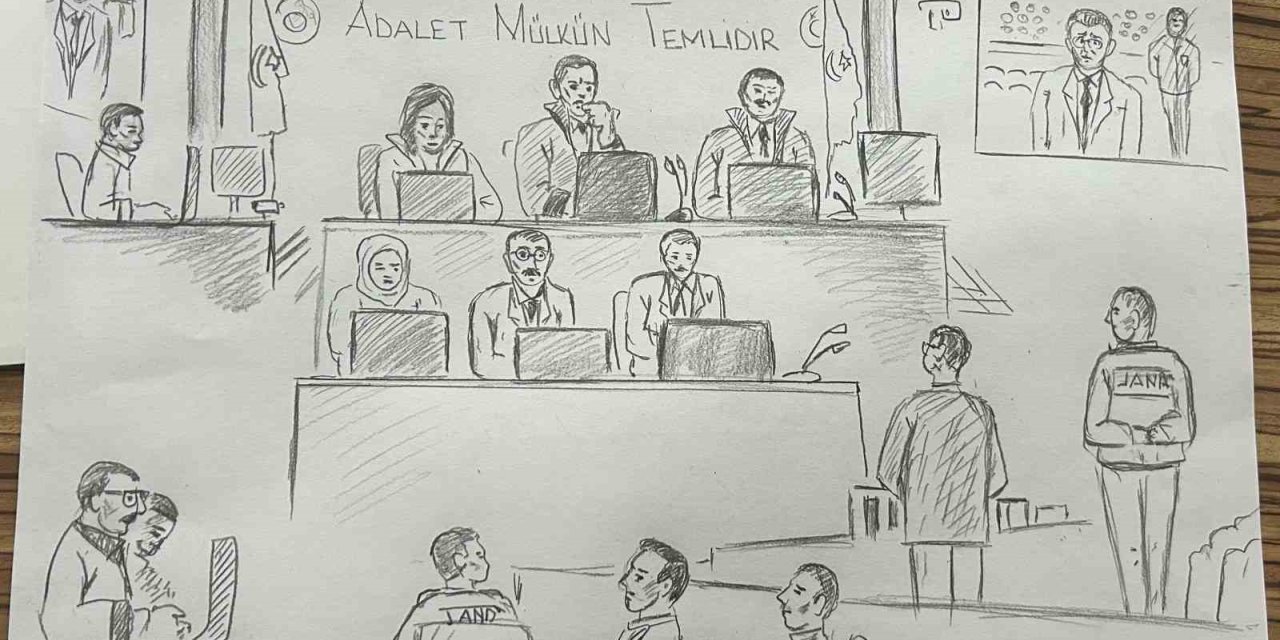 İHLAS HABER AJANSI ADLİYE RESSAMI İMAMOĞLU’NUN İFADELERİNİ BÖYLE ÇİZDİ