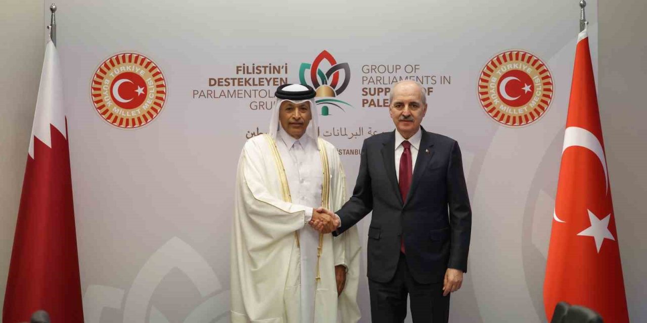 TBMM BAŞKANI KURTULMUŞ, İSTANBUL’DA KATAR ŞURA MECLİSİ BAŞKANI GHANİM İLE GÖRÜŞTÜ