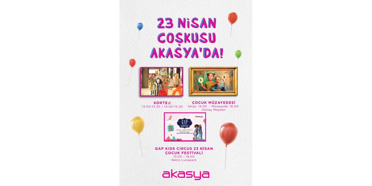 AKASYA, 23 NİSAN PROGRAMINI AÇIKLADI
