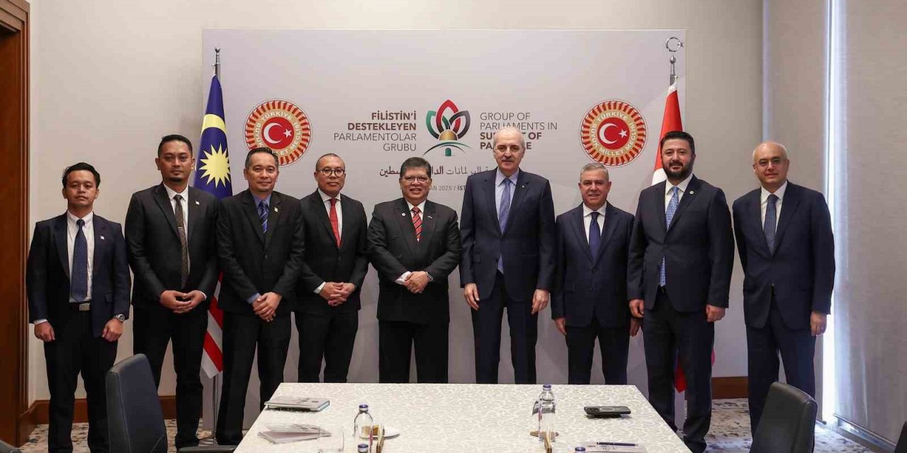 TBMM BAŞKANI KURTULMUŞ, MALEZYA TEMSİLCİLER MECLİSİ BAŞKANI ABDUL İLE BİR ARAYA GELDİ