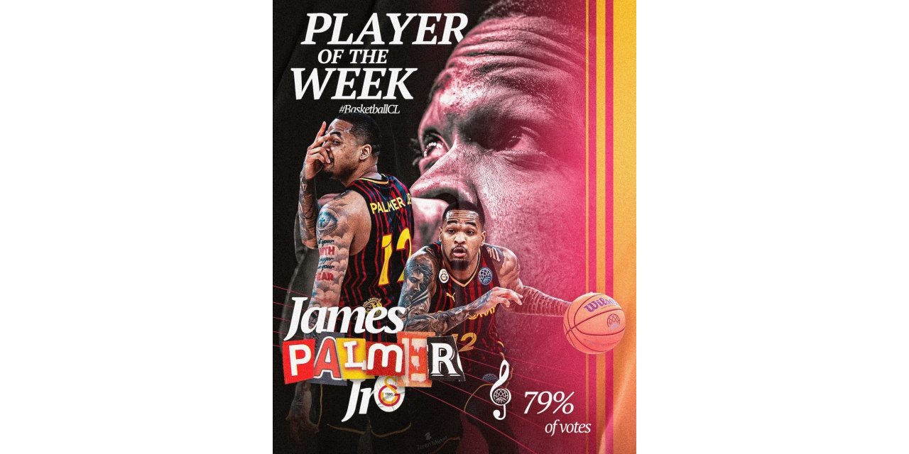 BASKETBOL ŞAMPİYONLAR LİGİ’NDE HAFTANIN OYUNCUSU JAMES PALMER JR.