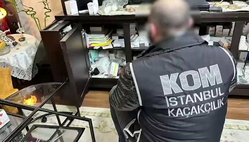 İSTANBUL’DA KAÇAKÇILIK OPERASYONUNDA 400 MİLYON LİRALIK İLAÇ ELE GEÇİRİLDİ