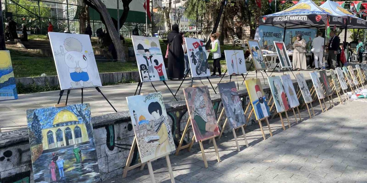 İSTANBUL FETHİNİN MERKEZİNDE GAZZE ÇADIRI