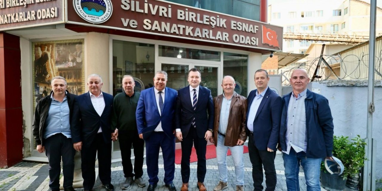 BAŞKAN BALCIOĞLU, SİLİVRİ BİRLEŞİK ESNAF VE SANATKARLAR ODASI’NI ZİYARET ETTİ