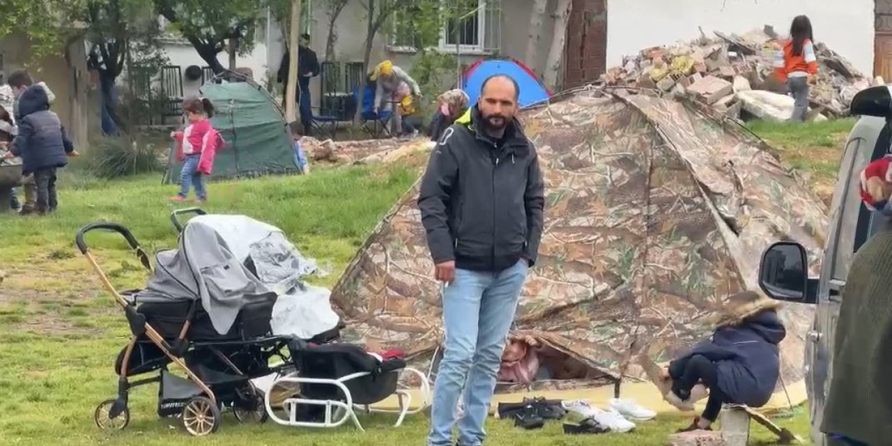 ARNAVUTKÖY’DE VATANDAŞLAR PARKA ÇADIR  KURDU