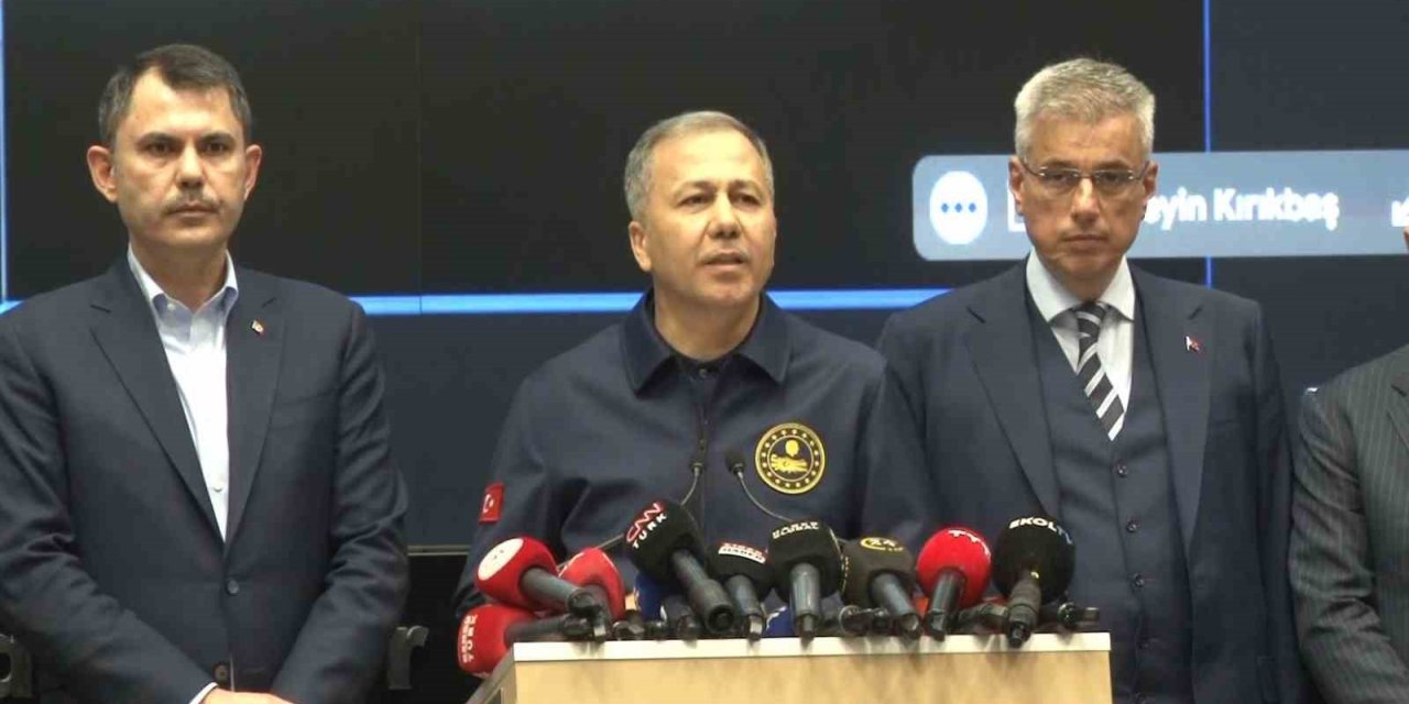 İÇİŞLERİ BAKANI ALİ YERLİKAYA: "127 ARTÇI DEPREM MEYDANA GELDİ"