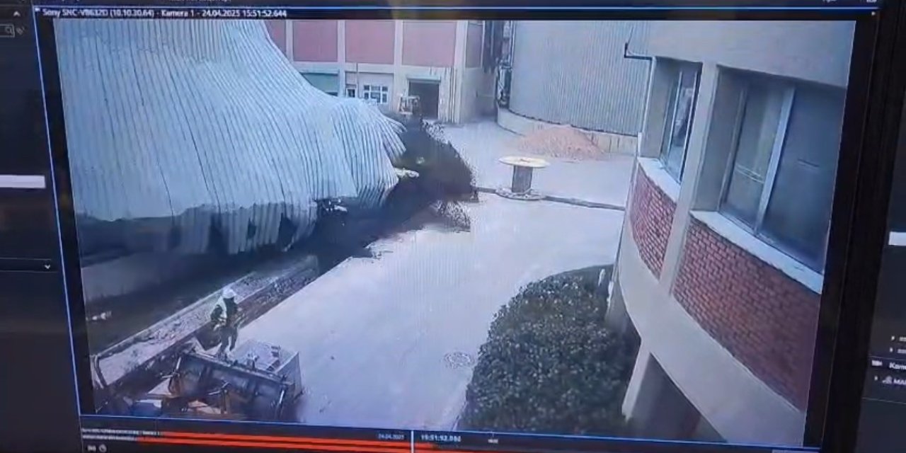 TUZLA’DA ARITMA TESİSİNDEKİ PATLAMA ANI GÜVENLİK KAMERASINA YANSIDI