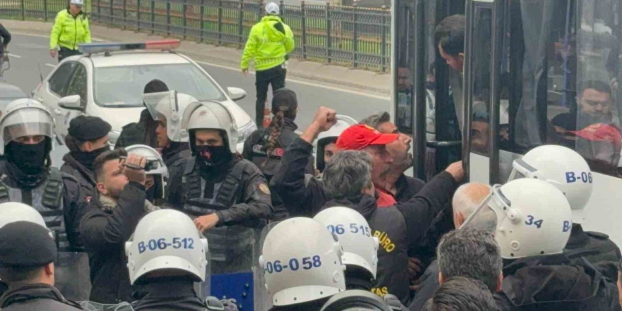 BEŞİKTAŞ VE ŞİŞLİ’DEN TAKSİM’E İZİNSİZ YÜRÜMEK İSTEYEN GRUBA MÜDAHALE