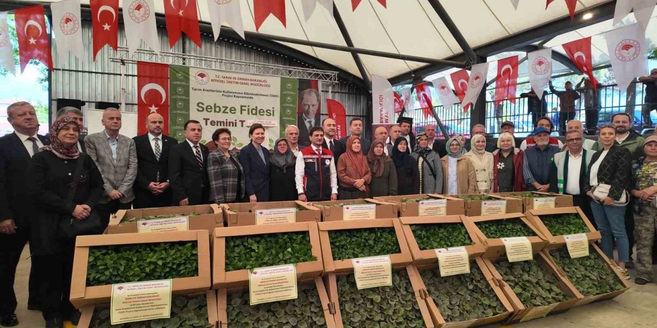 SİLİVRİ’DE ÜRETİCİYE 614 BİN FİDE VE 4 TON TOHUM DESTEĞİ