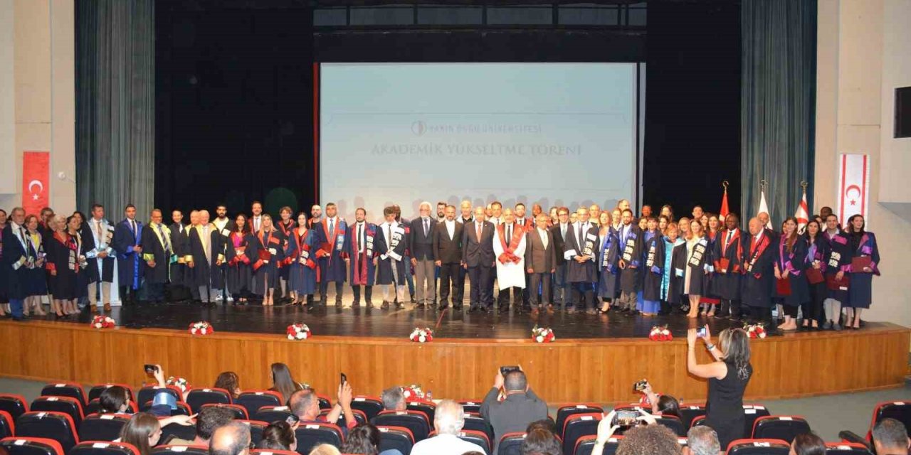 KKTC CUMHURBAŞKANI TATAR’IN KATILIMIYLA AKADEMİK UNVAN TÖRENİ