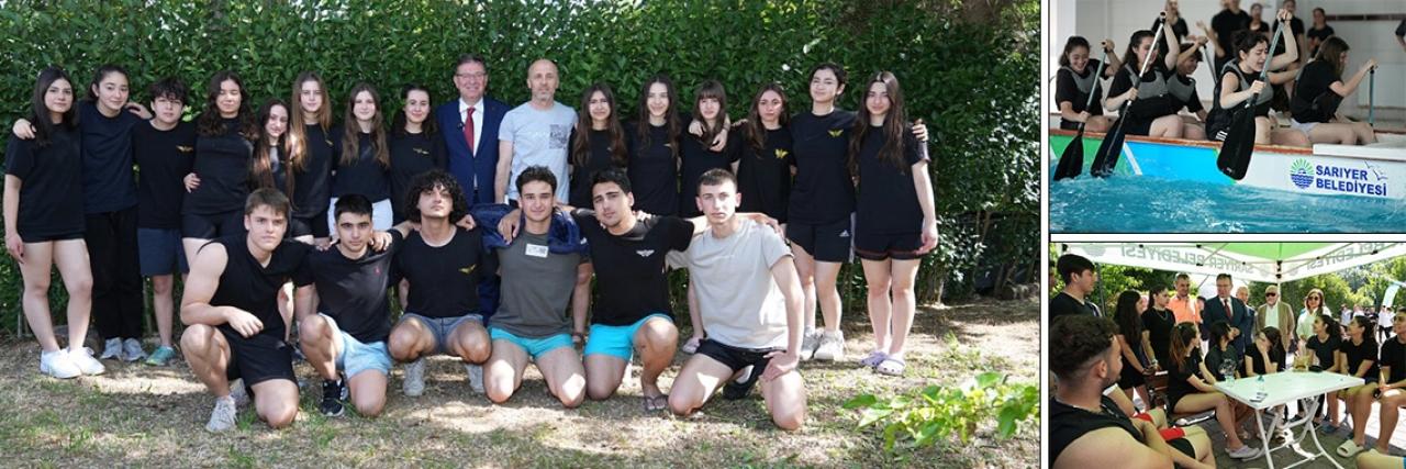 SARIYER BELEDİYESİ 6. LİSELER ARASI HAVUZDA KANO YARIŞMASI NEFES KESTİ