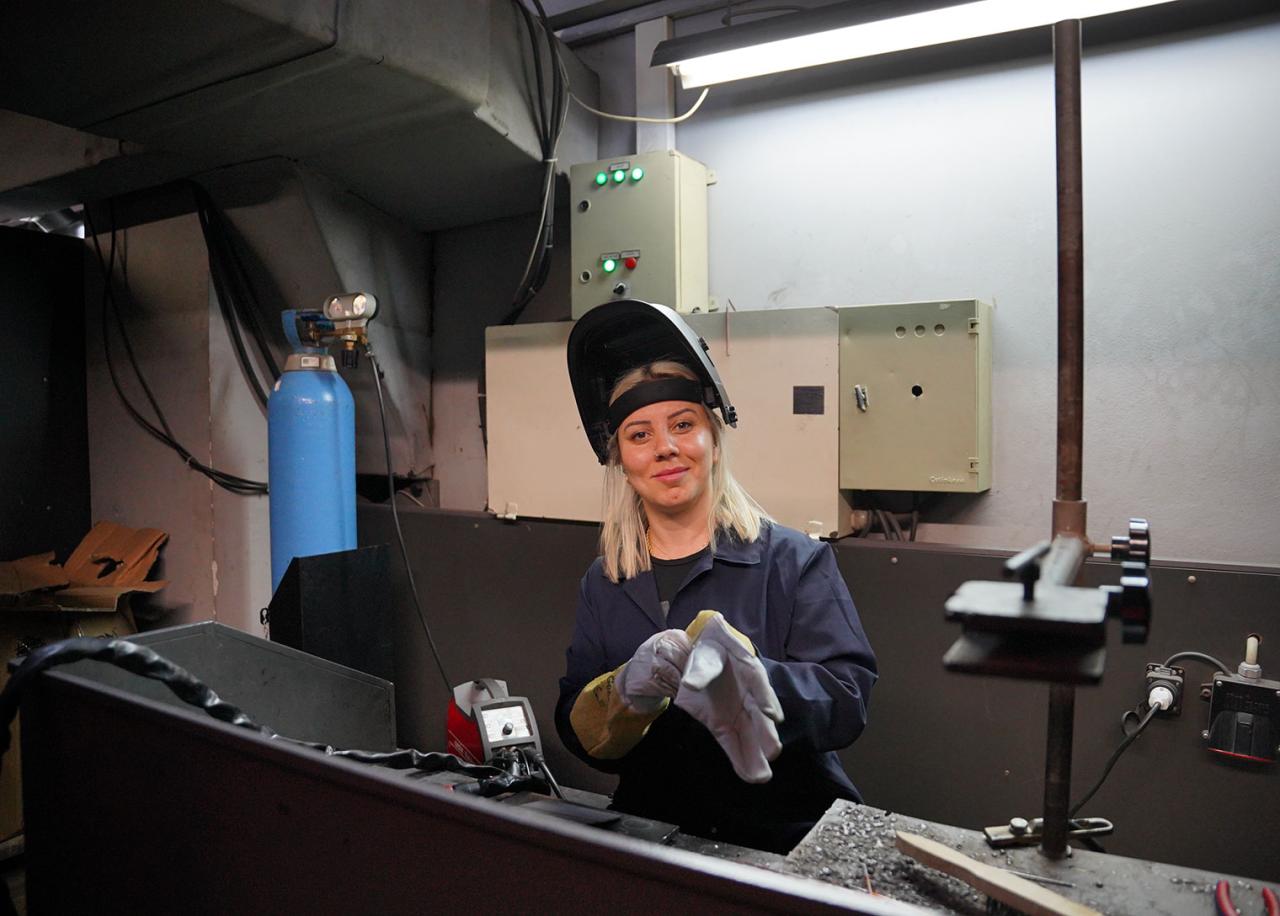 Tuzla’da kadın kaynakçılar yetişiyor