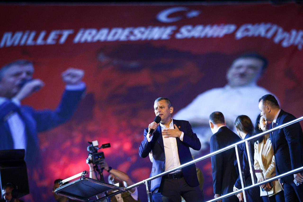 CHP Genel Başkanı Özgür Özel: “Sen Birinci Parti Olsan Takla Ata Ata Seçime Gidersin Erdoğan”