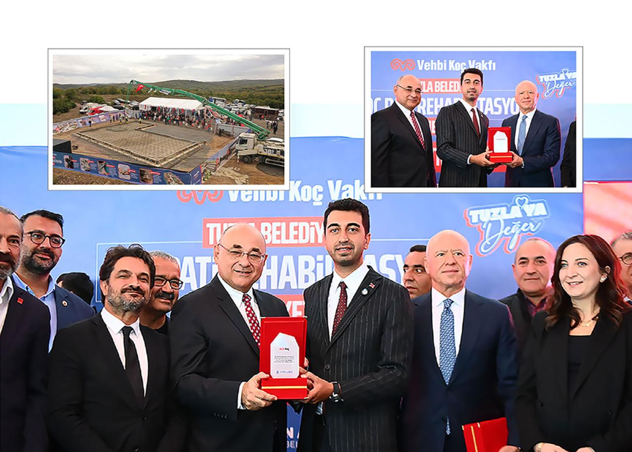 Tuzla’da örnek proje: Koç Pati Rehabilitasyon Merkezi’nin temeli atıldı