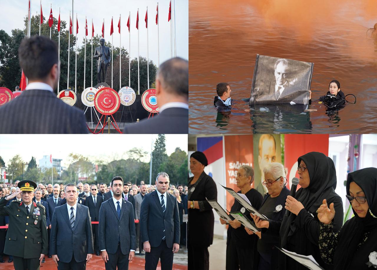 Mustafa Kemal Atatürk, vefatının 87’nci yılında Tuzla’da anıldı