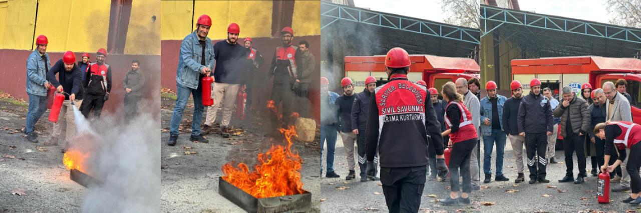 SARIYER BELEDİYESİ’NDEN ÇAYKUR ÇALIŞANLARINA YANGIN GÜVENLİĞİ EĞİTİMİ