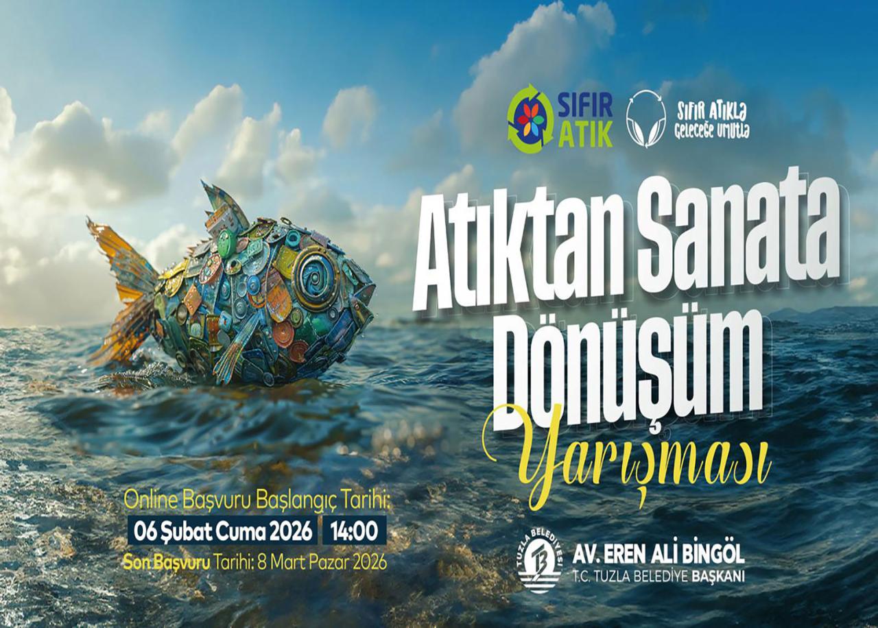 Tuzla’da atıklar sanata dönüşüyor