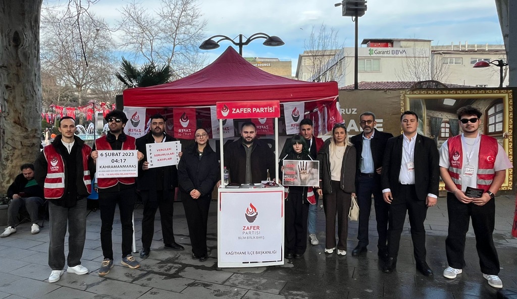 Zafer Partisi’nden Kağıthane’de deprem farkındalığı çalışması