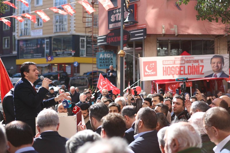 Saadet Partisi Genel Başkanı Mahmut Arıkan Kağıthane’de