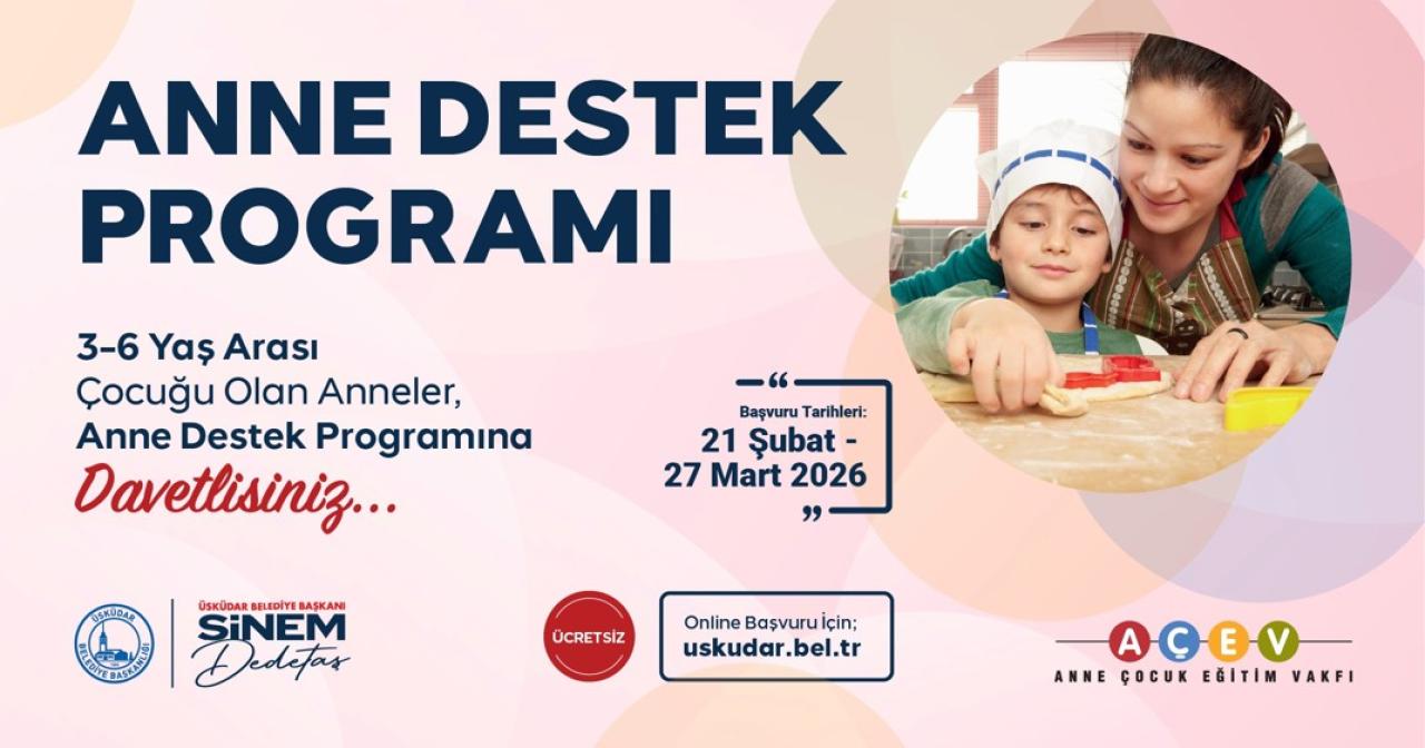 ÜSKÜDAR BELEDİYESİ AÇEV ANNE DESTEK PROGRAMI’NIN İKİNCİSİNİ BAŞLATIYOR