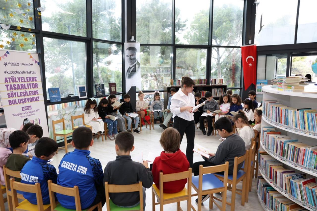 KÜTÜPHANE HAFTASI ATÖLYE VE SÖYLEŞİLERLE KUTLANDI