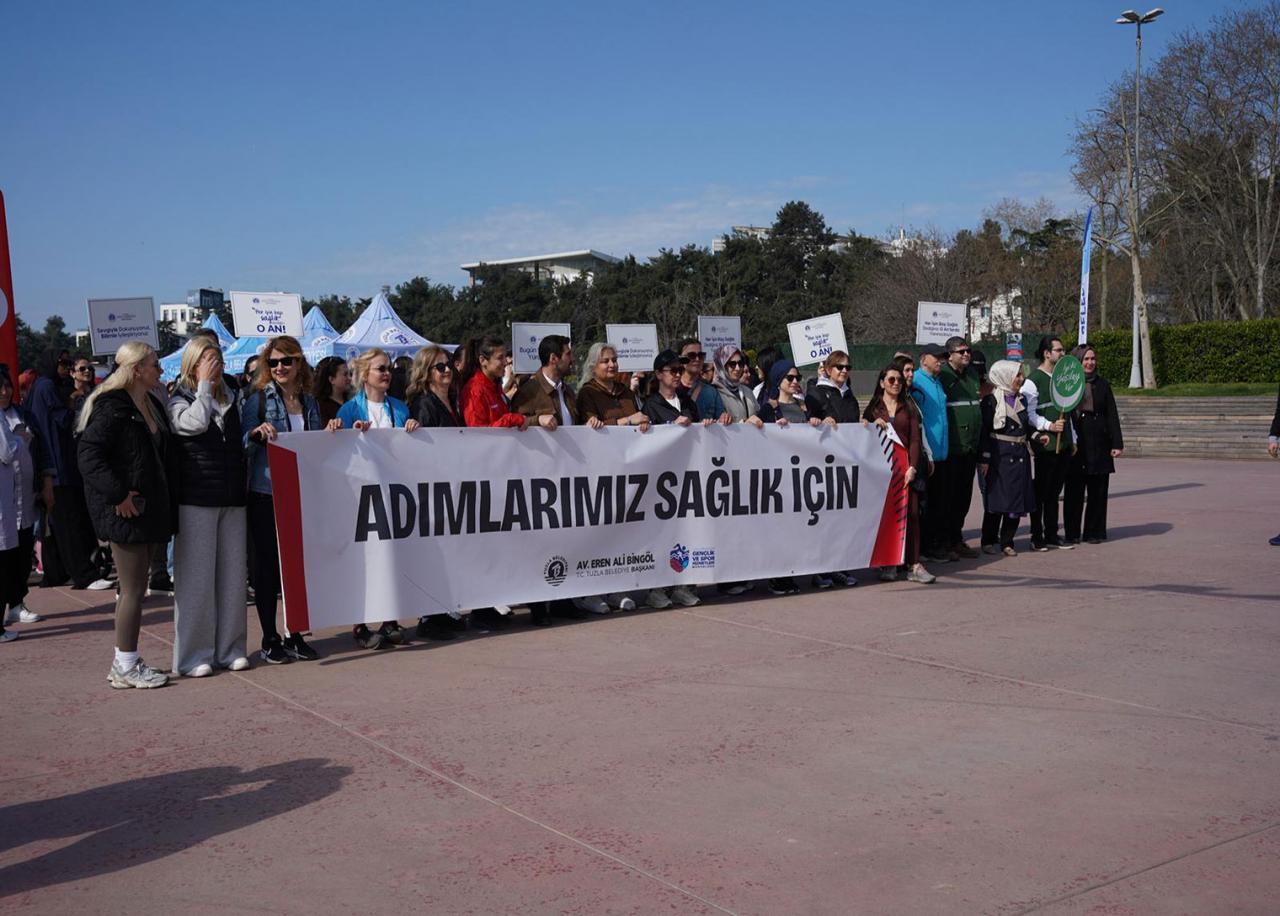 Tuzla’da Dünya Sağlık Haftası’na özel hareketli kutlama