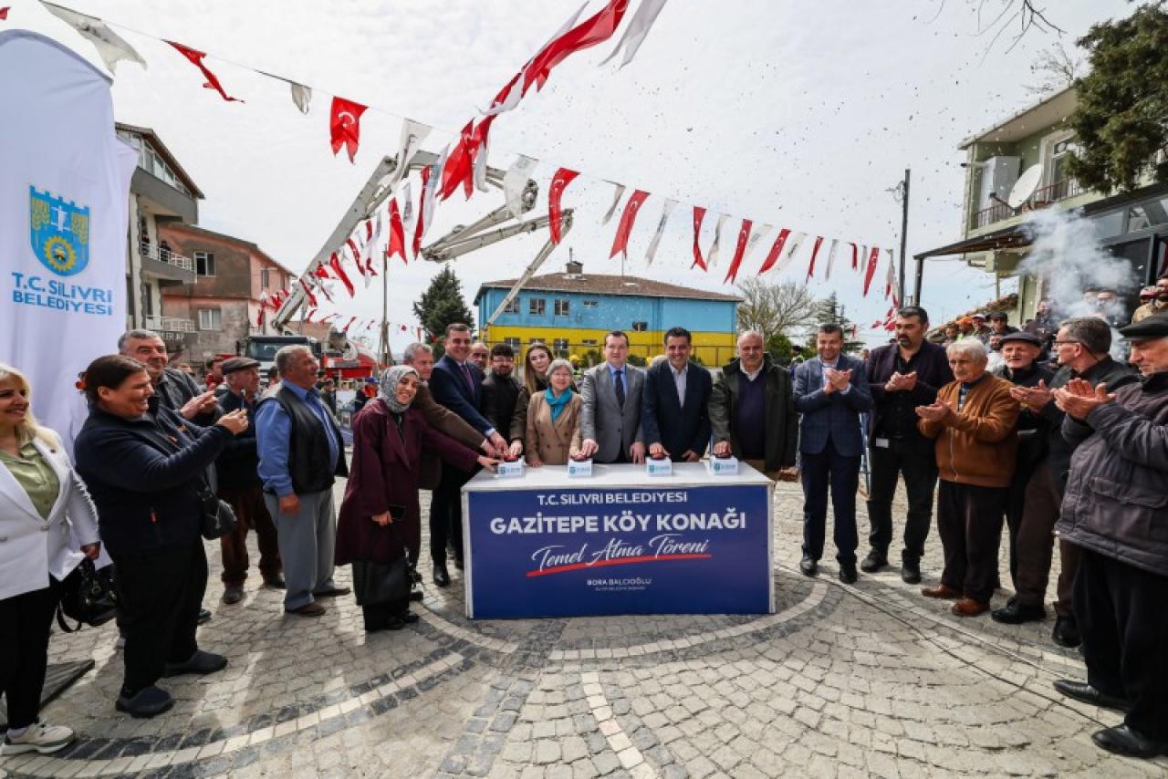 Gazitepe’de Köy Konağı’nın temel atma töreni yapıldı