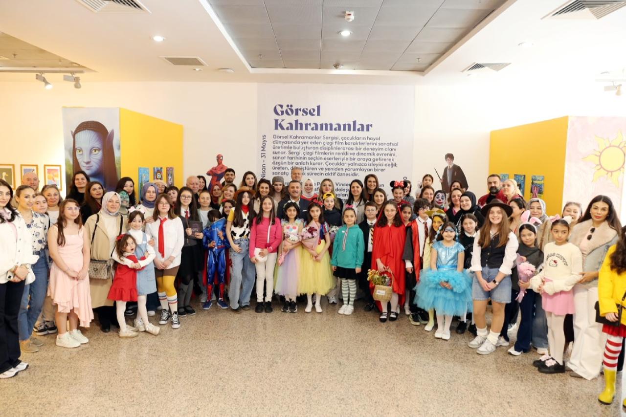 ÇOCUKLAR HAYAL GÜCÜNÜ SANATLA BULUŞTURDU