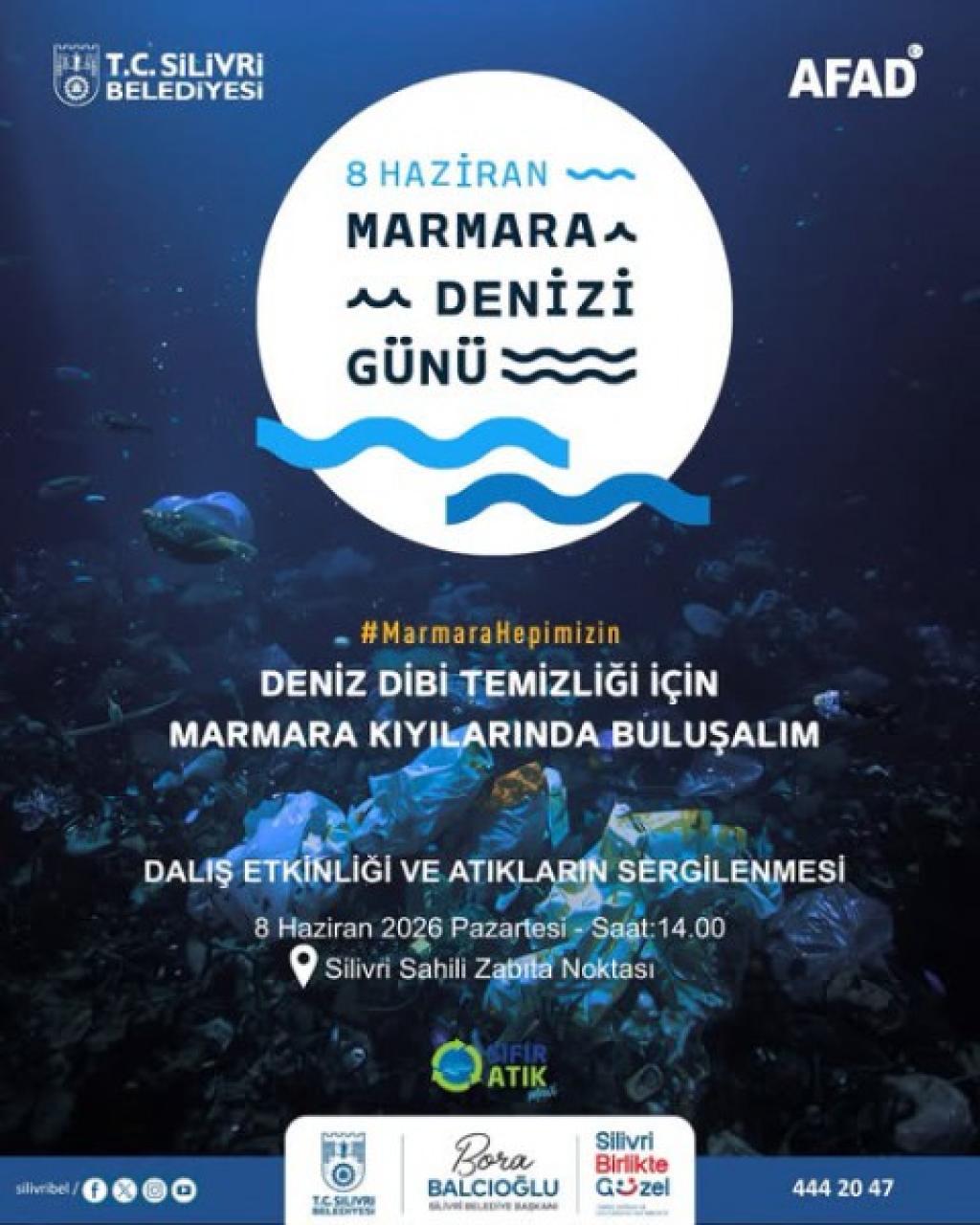 Silivri Belediyesi, Marmara Denizi Günü Deniz Dibi Temizlik Etkinliği düzenliyor