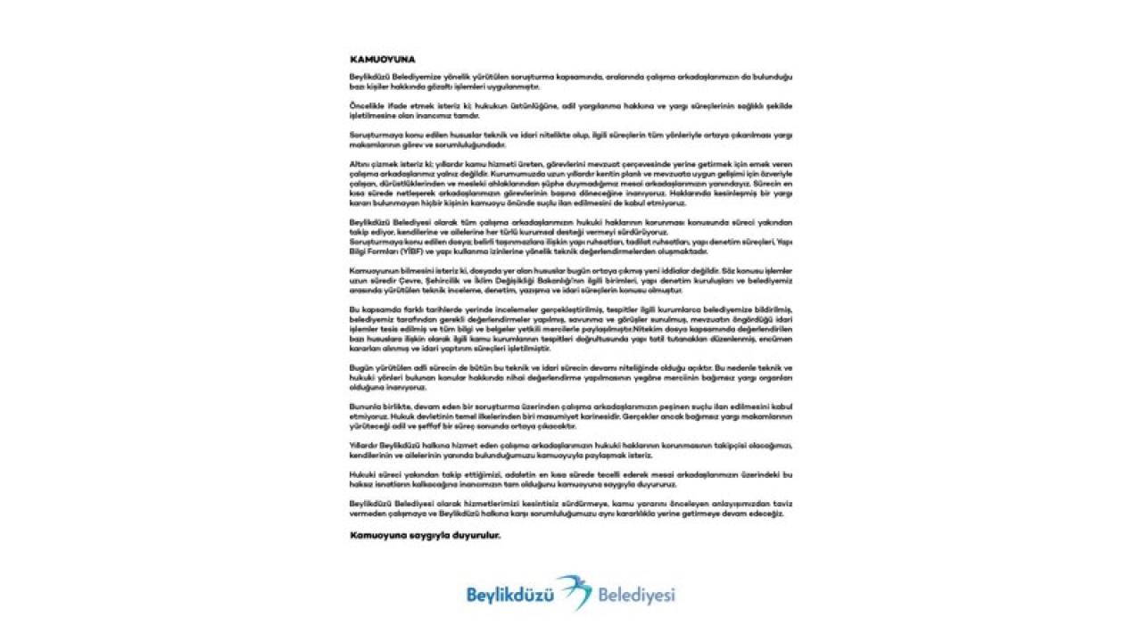 BASINA VE KAMUOYUNA