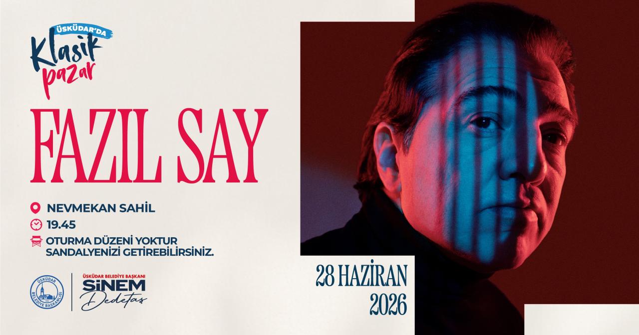 ÜSKÜDAR’IN ÖDÜLLÜ KLASİK PAZAR KONSERLERİ FAZIL SAY İLE YENİ SEZONA MERHABA DİYOR