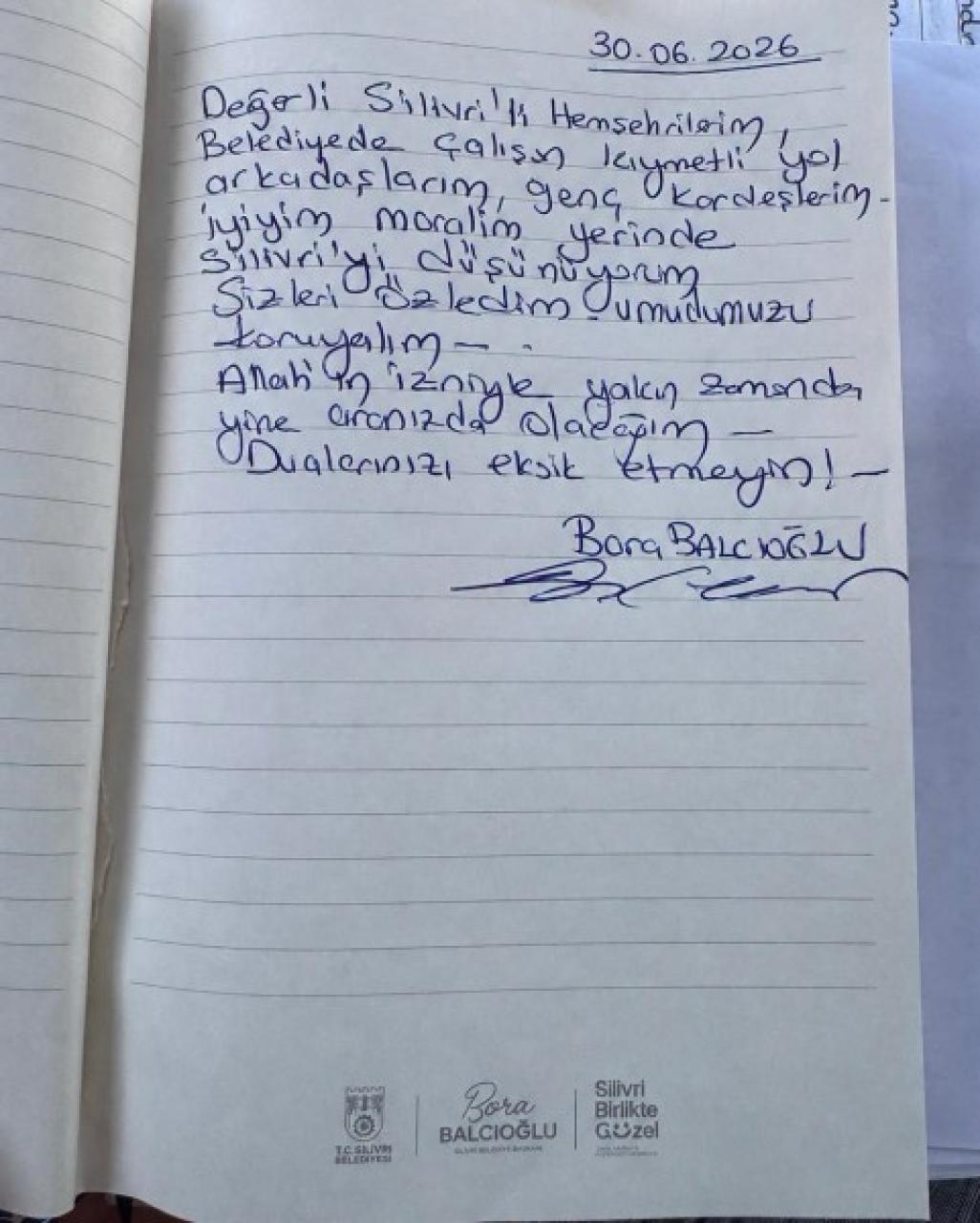 Başkan Balcıoğlu: Umudumuzu koruyalım
